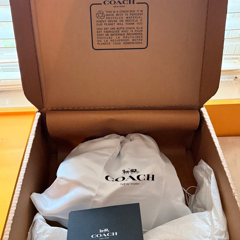 Coach Quilted Denim Tabby Backpack With Gold Hardware- NWT - Box + Dustbag Incl. - Picture 7 of 8